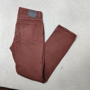 Bonobos Jeans Mens 31x32 Red Tailored Fit 5 Pocket Stretch Denim Made in USA